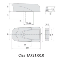 Электромеханический замок Cisa 1A721.00.0