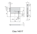 Электромеханический замок Cisa 14017.60.2